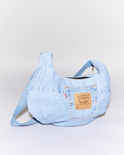 Rokit Originals Rework Denim Moon Crossbody Bag