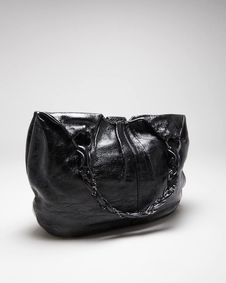Vintage Y2k 00s Elliot Lucca Patent Handbag