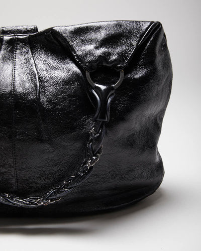 Vintage Y2k 00s Elliot Lucca Patent Handbag