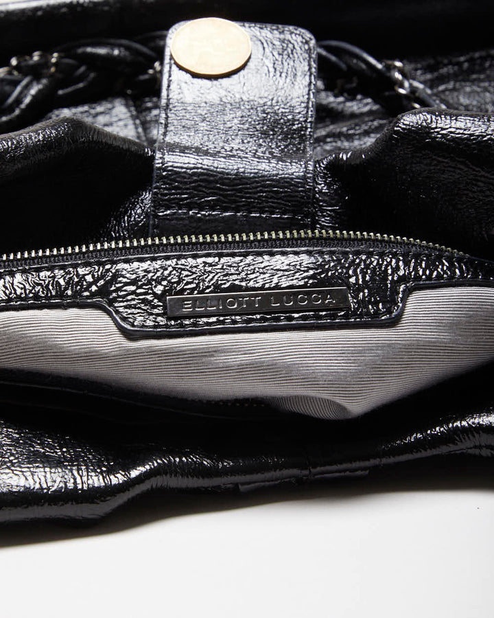 Vintage Y2k 00s Elliot Lucca Patent Handbag