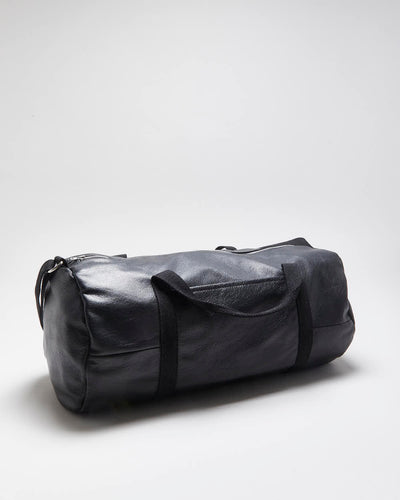 Rokit Originals Black Leather Everyday Duffel