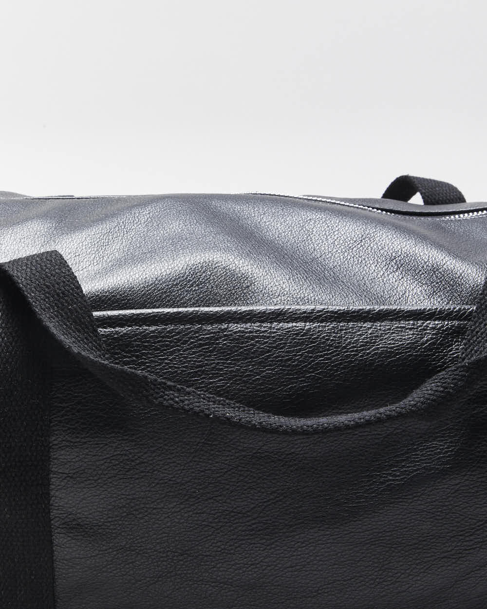 Rokit Originals Black Leather Everyday Duffel