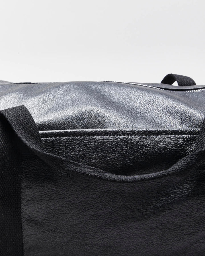 Rokit Originals Black Leather Everyday Duffel
