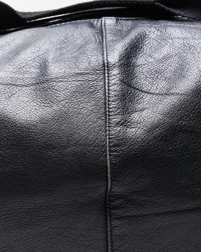 Rokit Originals Black Leather Everyday Duffel