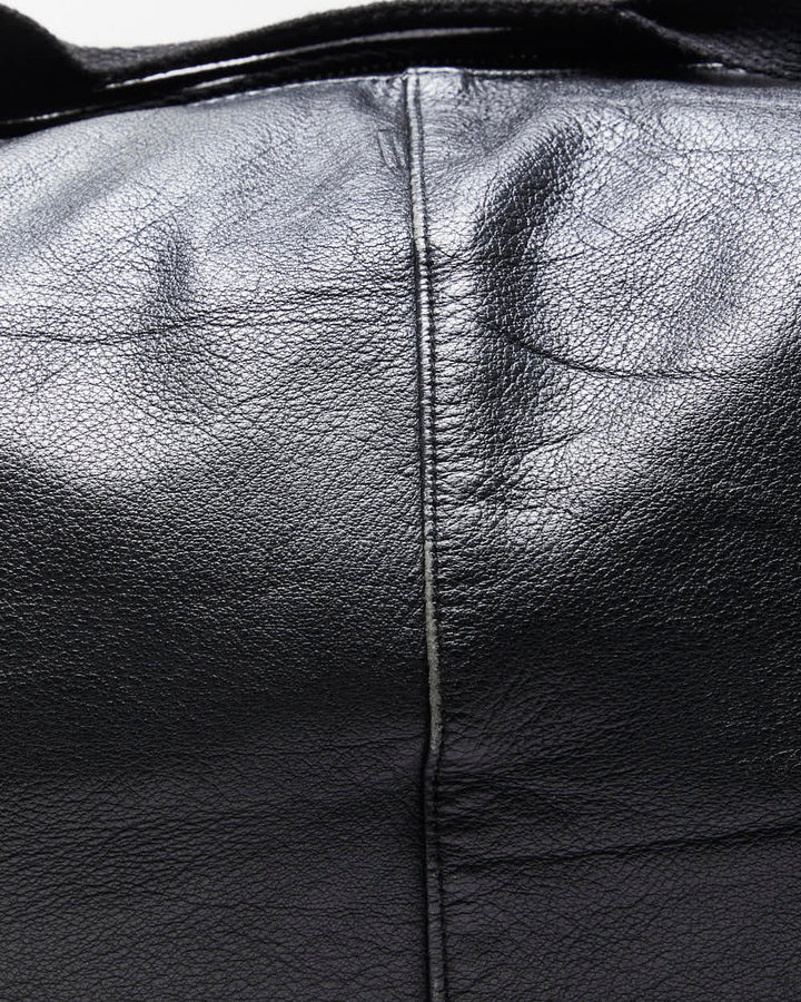Rokit Originals Black Leather Everyday Duffel
