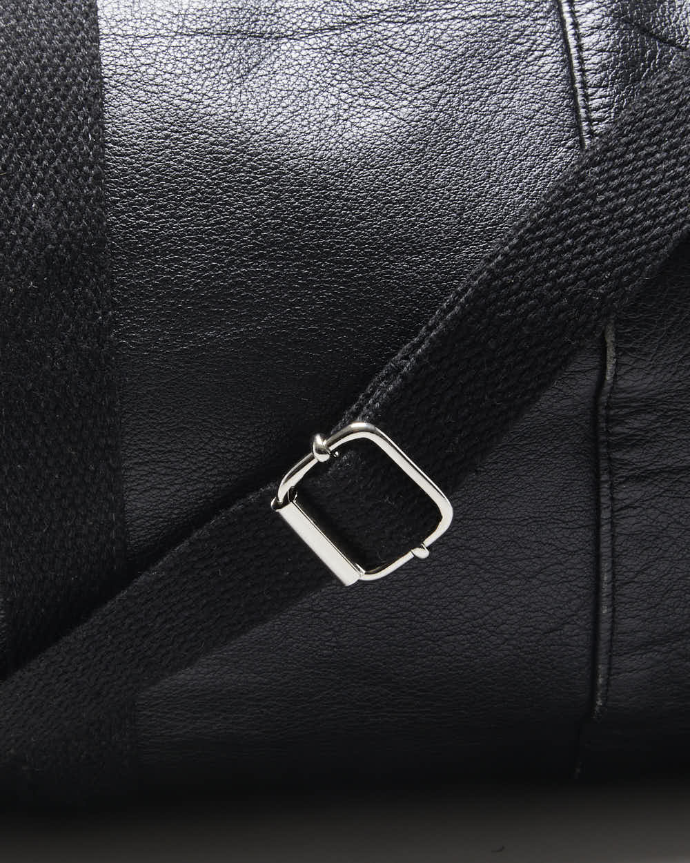 Rokit Originals Black Leather Everyday Duffel