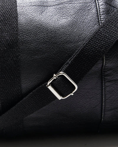 Rokit Originals Black Leather Everyday Duffel