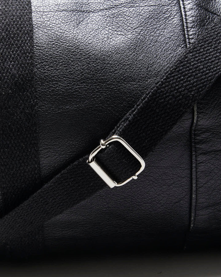 Rokit Originals Black Leather Everyday Duffel
