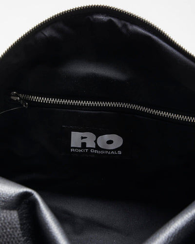 Rokit Originals Black Leather Everyday Duffel