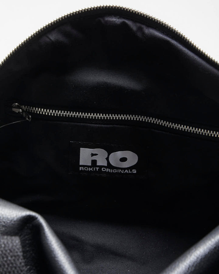 Rokit Originals Black Leather Everyday Duffel