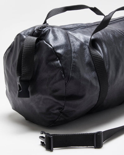 Rokit Originals Black Faux-Leather Everyday Duffel