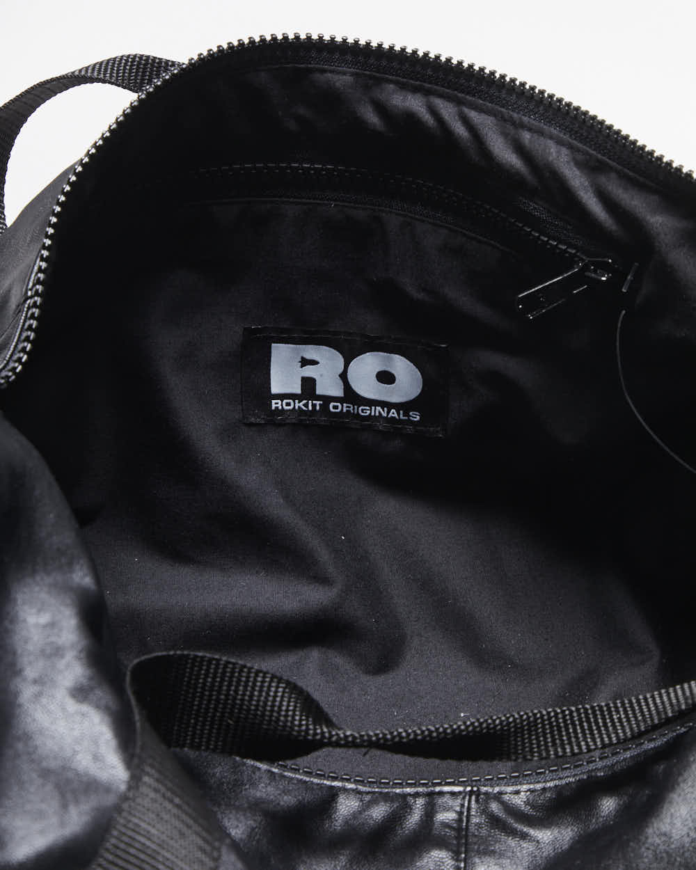 Rokit Originals Black Faux-Leather Everyday Duffel