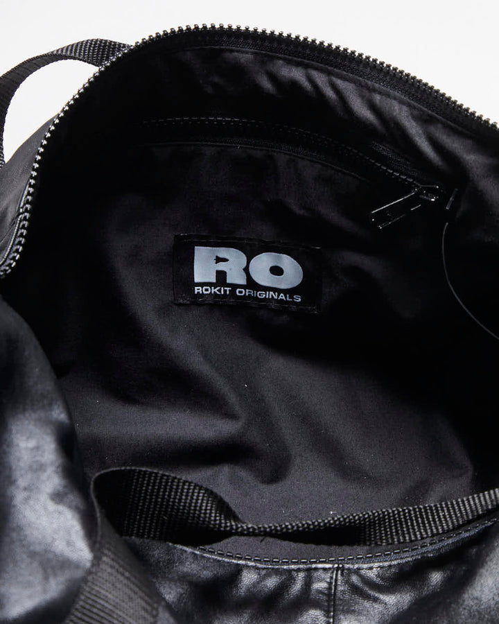 Rokit Originals Black Faux-Leather Everyday Duffel