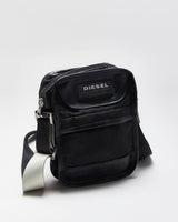 Vintage Y2K 00s Diesel Leather Nylon Crossbody Messenger Bag