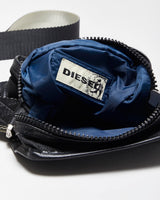 Vintage Y2K 00s Diesel Leather Nylon Crossbody Messenger Bag