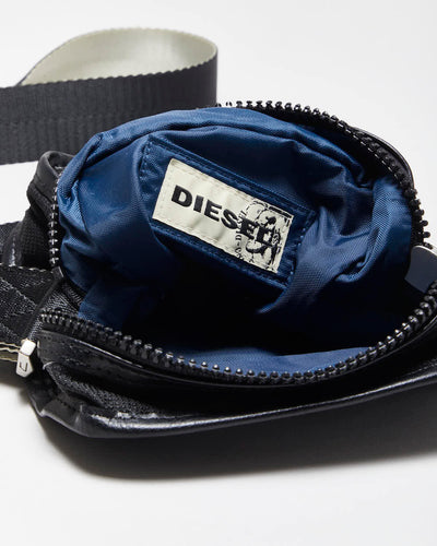 Vintage Y2K 00s Diesel Leather Nylon Crossbody Messenger Bag