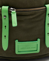 Vintage Marc By Marc Jacobs Khaki Canvas Leather Unisex Backpack