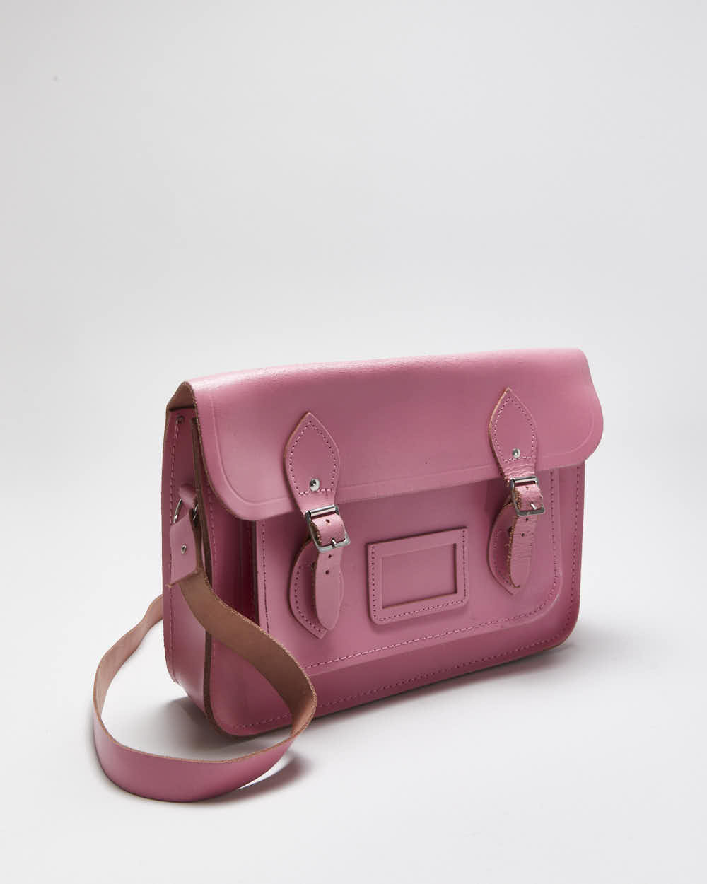 Vintage Pink Cambridge Satchel Company Leather Crossbody Bag