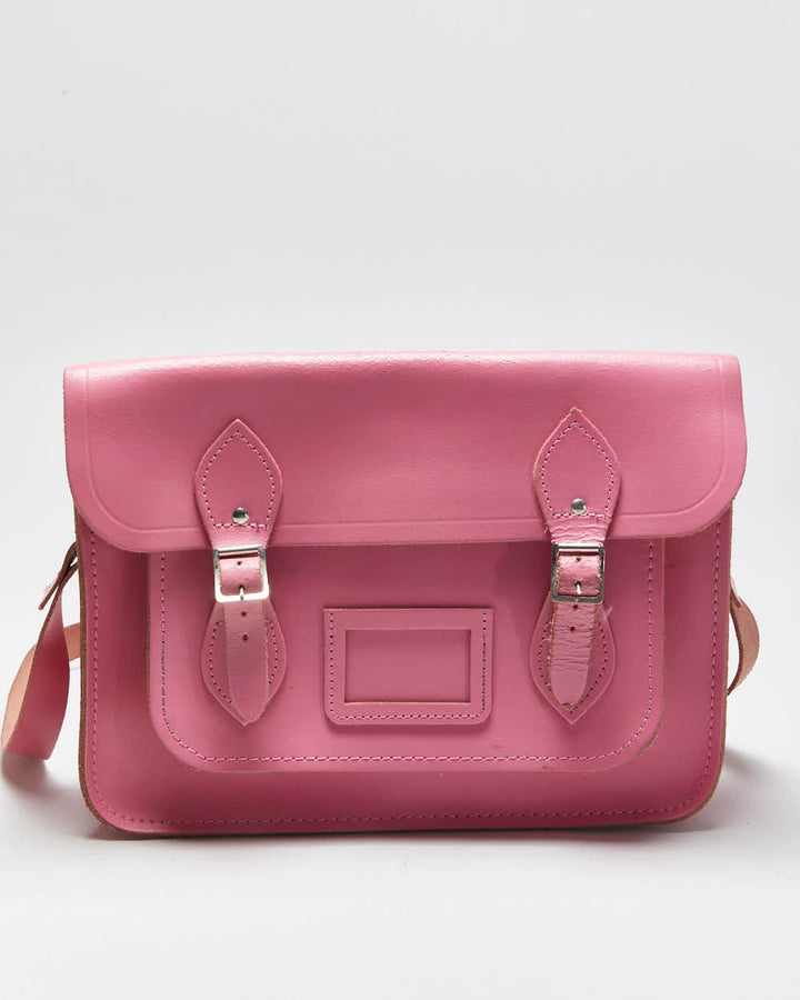 Vintage Pink Cambridge Satchel Company Leather Crossbody Bag