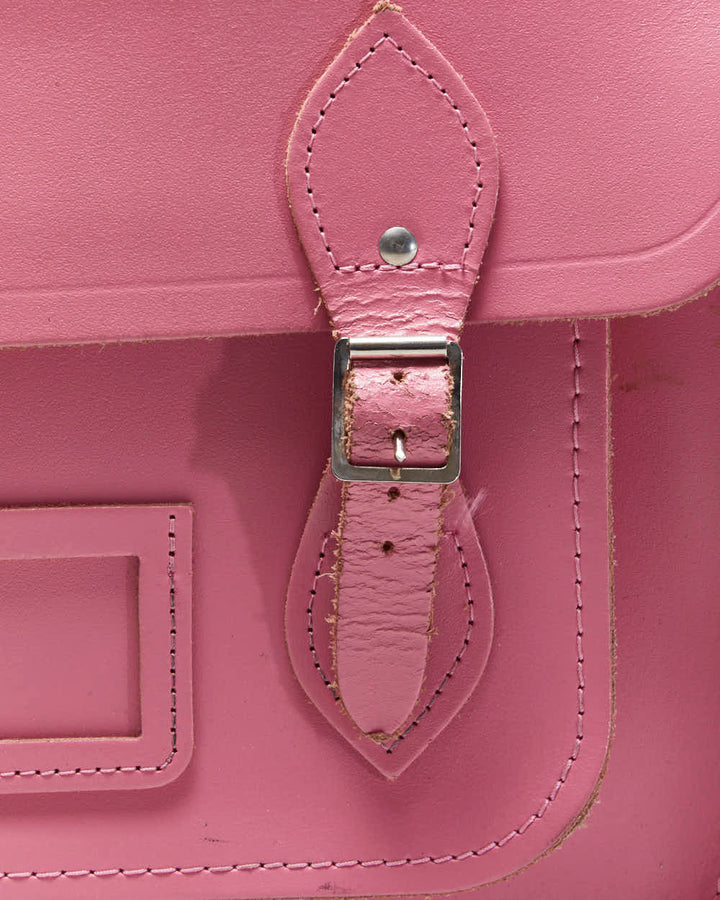 Vintage Pink Cambridge Satchel Company Leather Crossbody Bag