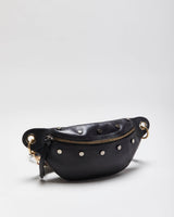 Vintage Y2K 00s Jimmy Choo Lockett Black Studded Leather Bum Bag