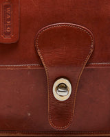 Vintage 1980s Wako Leather Messenger Satchel Crossbody Bag