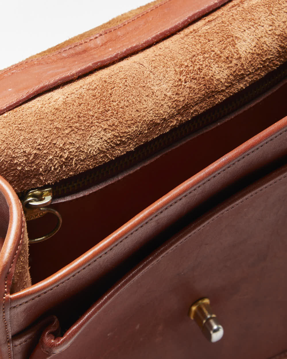 Vintage 1980s Wako Leather Messenger Satchel Crossbody Bag