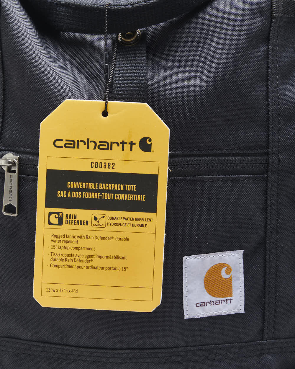 DSWT 2021 Carhartt Legacy Convertible Nylon Canvas Rain Defender Backpack Tote - OS