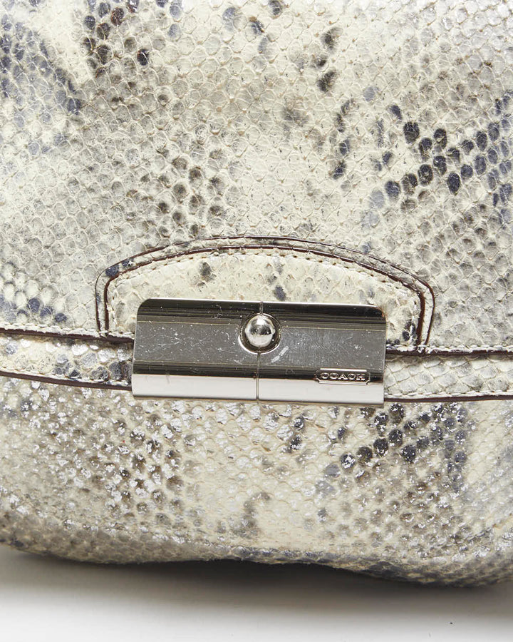 Vintage Y2k 2000s Coach Kristin Python Crossbody Bag