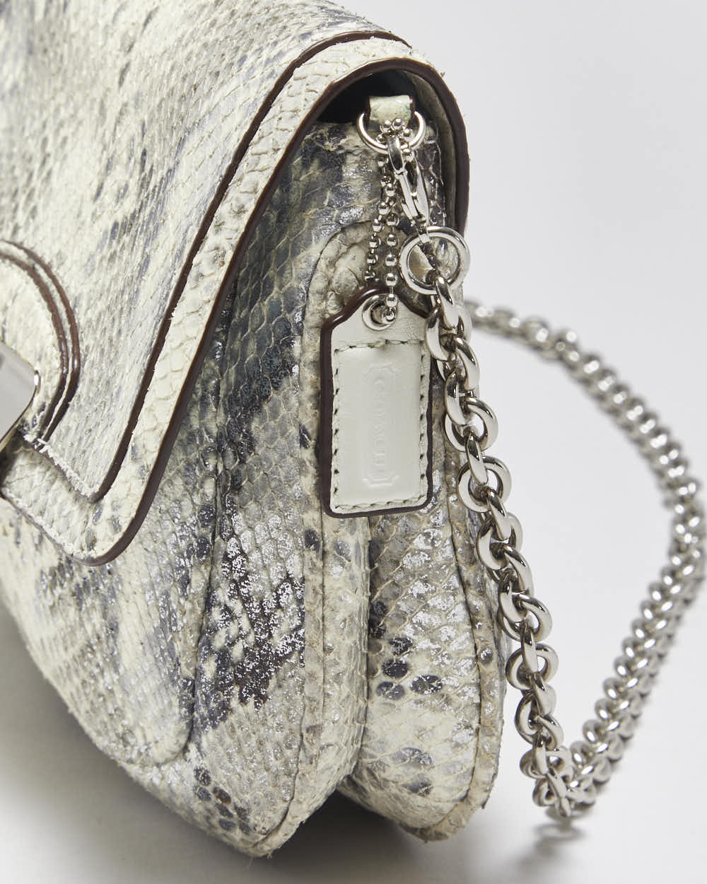 Vintage Y2k 2000s Coach Kristin Python Crossbody Bag
