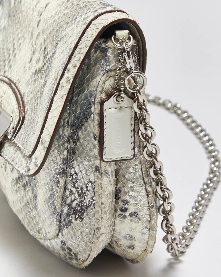 Vintage Y2k 2000s Coach Kristin Python Crossbody Bag