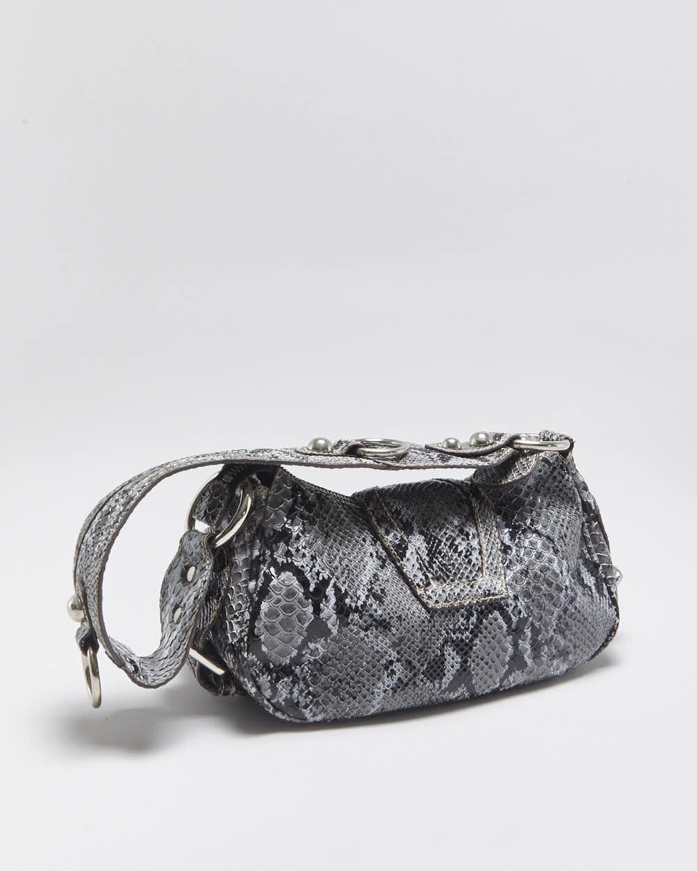 Vintage Y2k 2000s Guess Snakeskin Studded Handbag