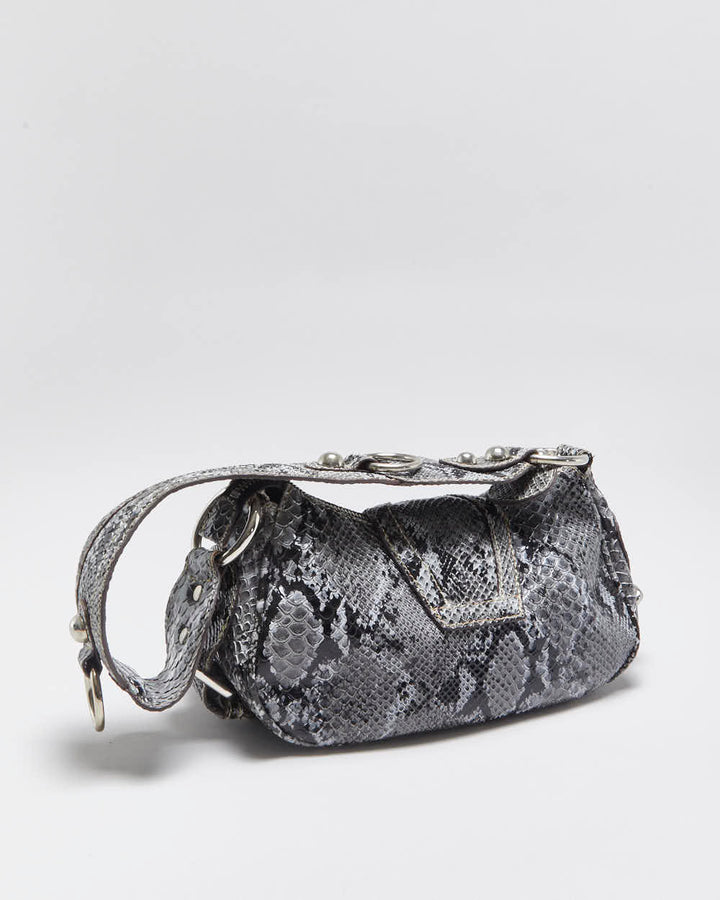 Vintage Y2k 2000s Guess Snakeskin Studded Handbag