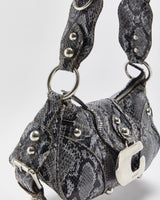 Vintage Y2k 2000s Guess Snakeskin Studded Handbag