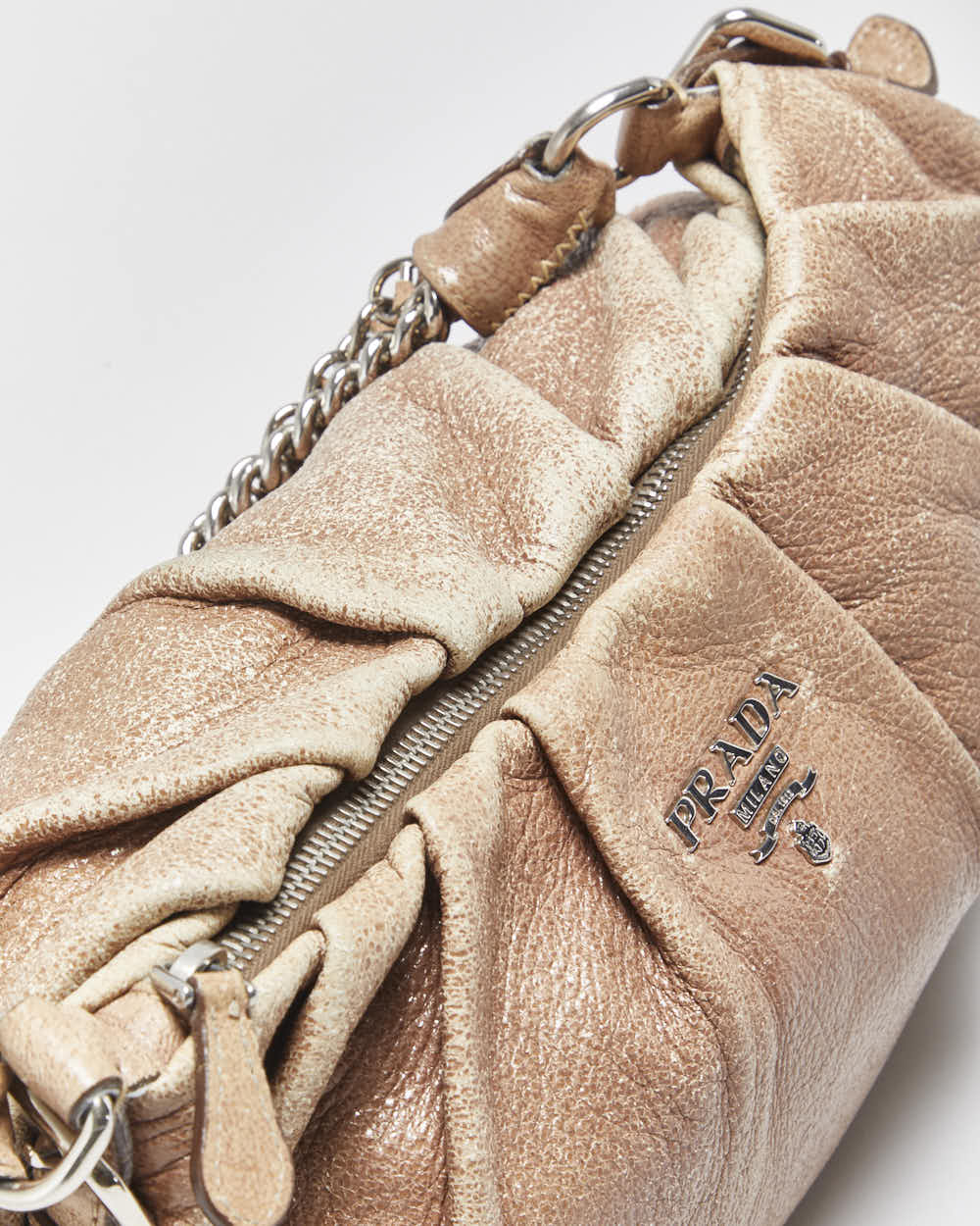 Vintage Y2k 2000s Prada Cervo Lux Iridescent Handbag