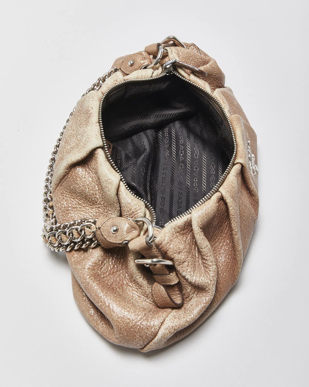 Vintage Y2k 2000s Prada Cervo Lux Iridescent Handbag