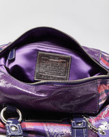 Vintage Y2k 2000s Coach Poppy Plaid Graffiti Handbag