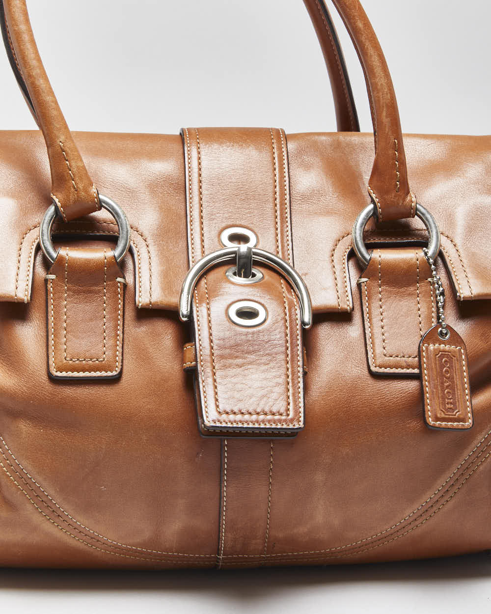 Vintage Y2k 2000s Coach Soho Leather Satchel Handbag – Rokit
