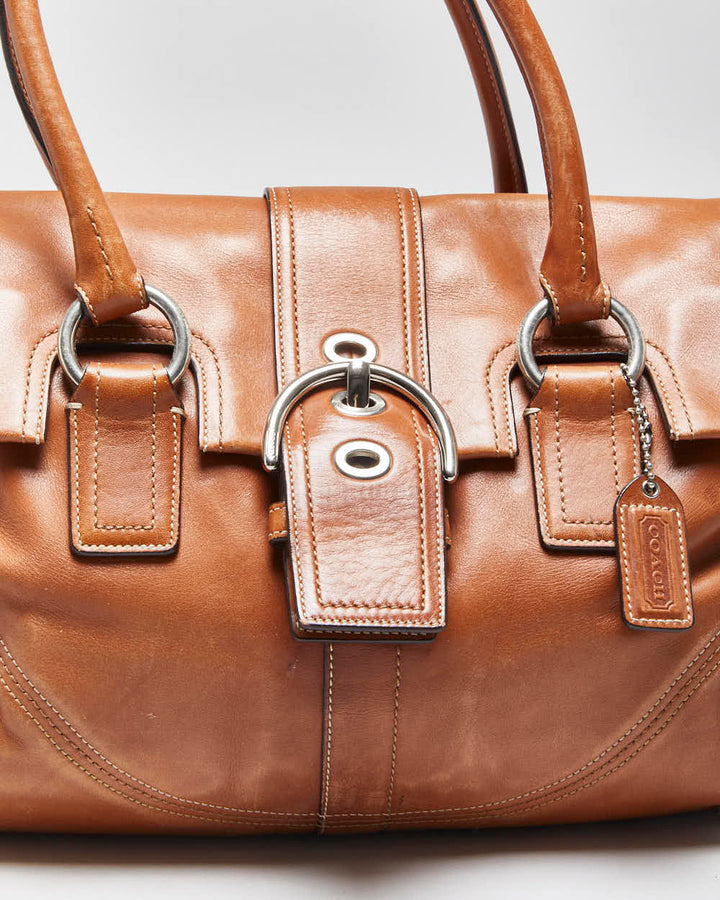 Vintage Y2k 2000s Coach Soho Leather Satchel Handbag