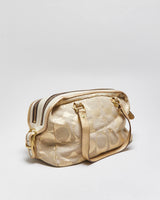 Vintage Y2k 2000s Coach Bonnie Linen Lurex Handbag