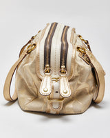Vintage Y2k 2000s Coach Bonnie Linen Lurex Handbag
