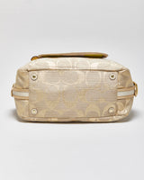 Vintage Y2k 2000s Coach Bonnie Linen Lurex Handbag