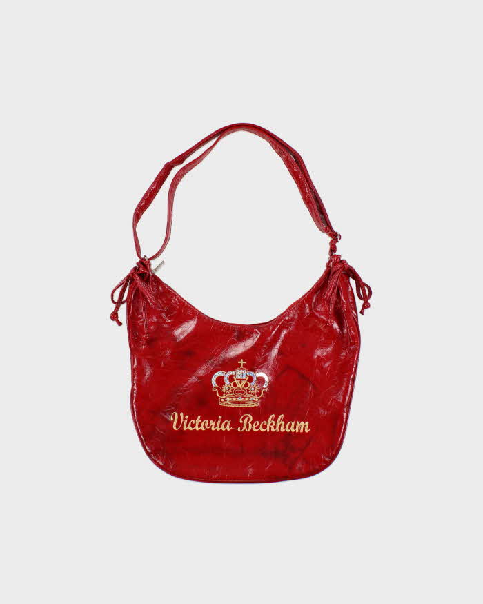 Vintage Y2k 2000s Victoria Beckham Flat Hobo Handbag