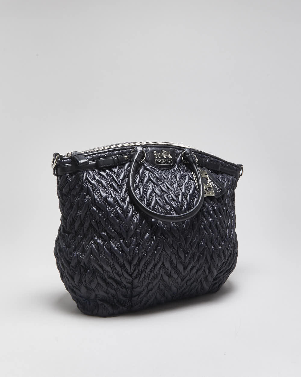 Vintage Y2k 2000s Coach Madison Nylon Quilted 70th Anniversary Handbag