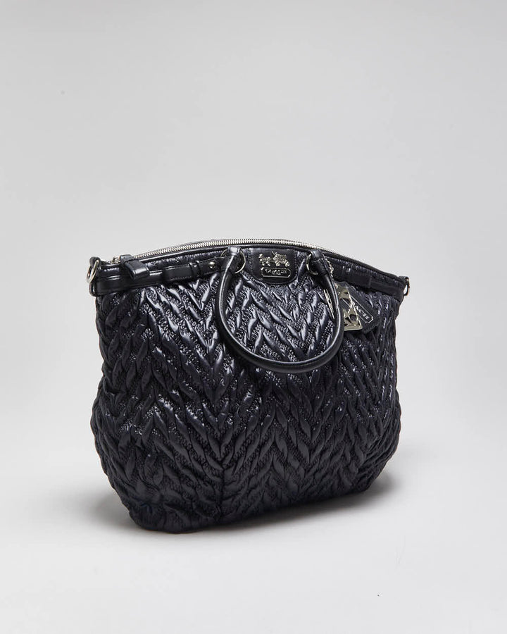 Vintage Y2k 2000s Coach Madison Nylon Quilted 70th Anniversary Handbag