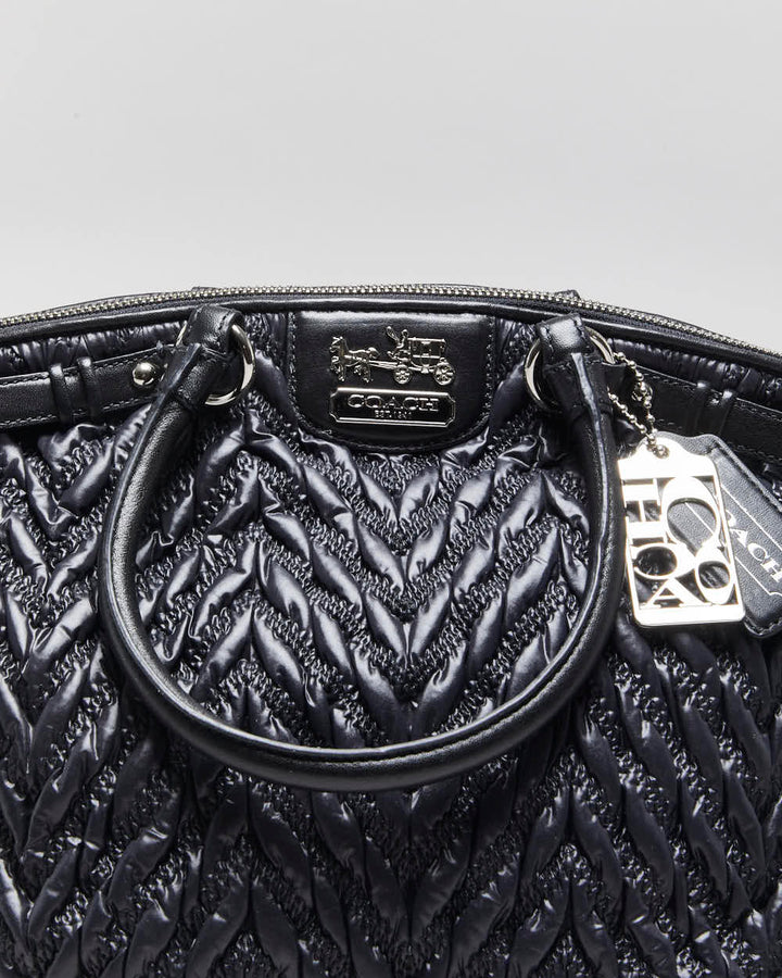 Vintage Y2k 2000s Coach Madison Nylon Quilted 70th Anniversary Handbag