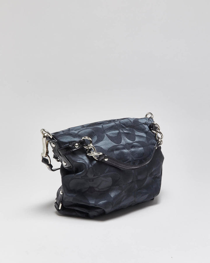 Vintage Y2k 2000s Coach Brooke Signature Satin Handbag