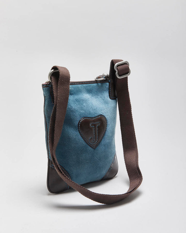 Vintage Y2k 2000s Juicy Couture Embroidered Velour Cross-body Bag