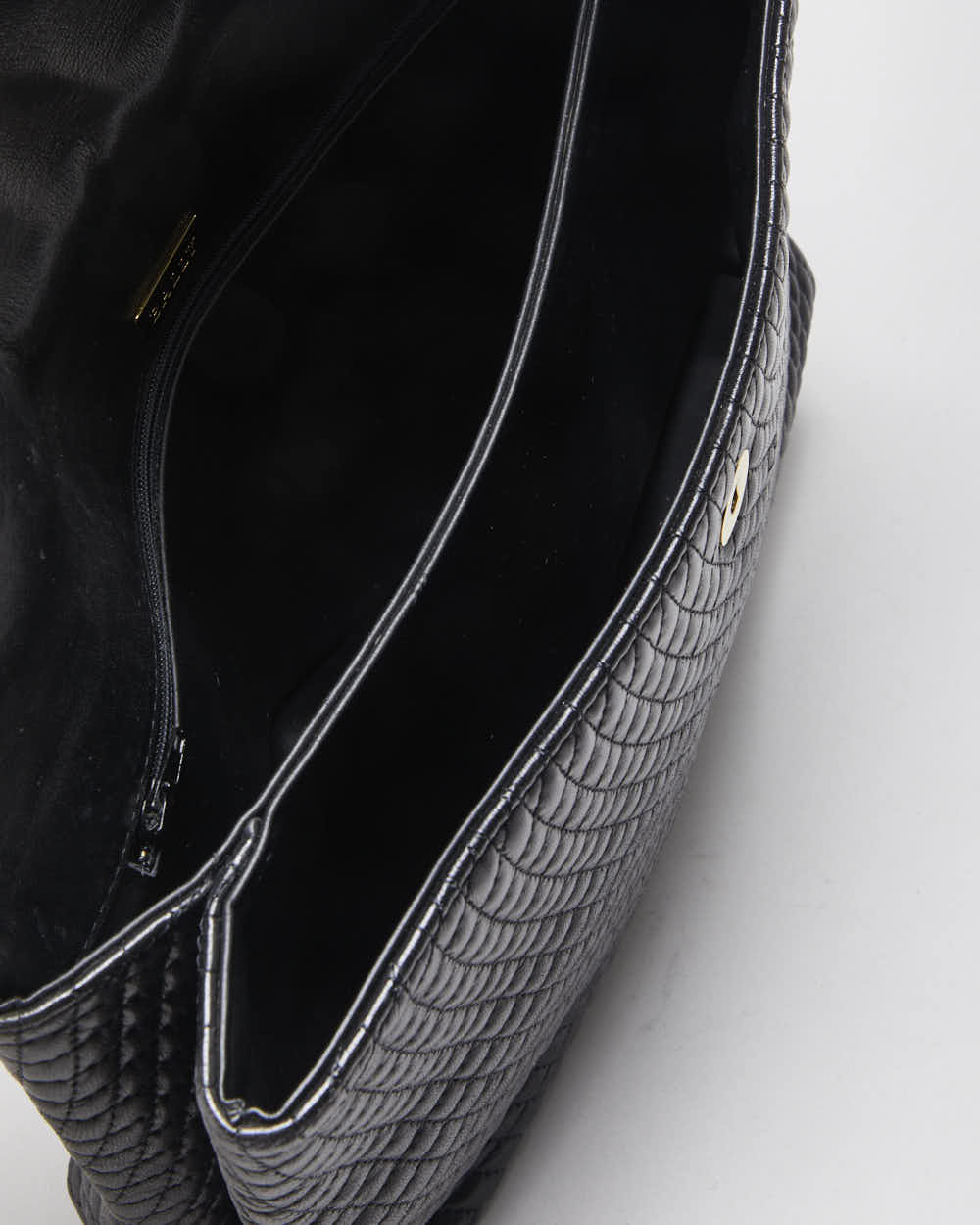 Vintage Bally Quilted Leather Handbag