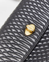 Vintage Bally Quilted Leather Handbag